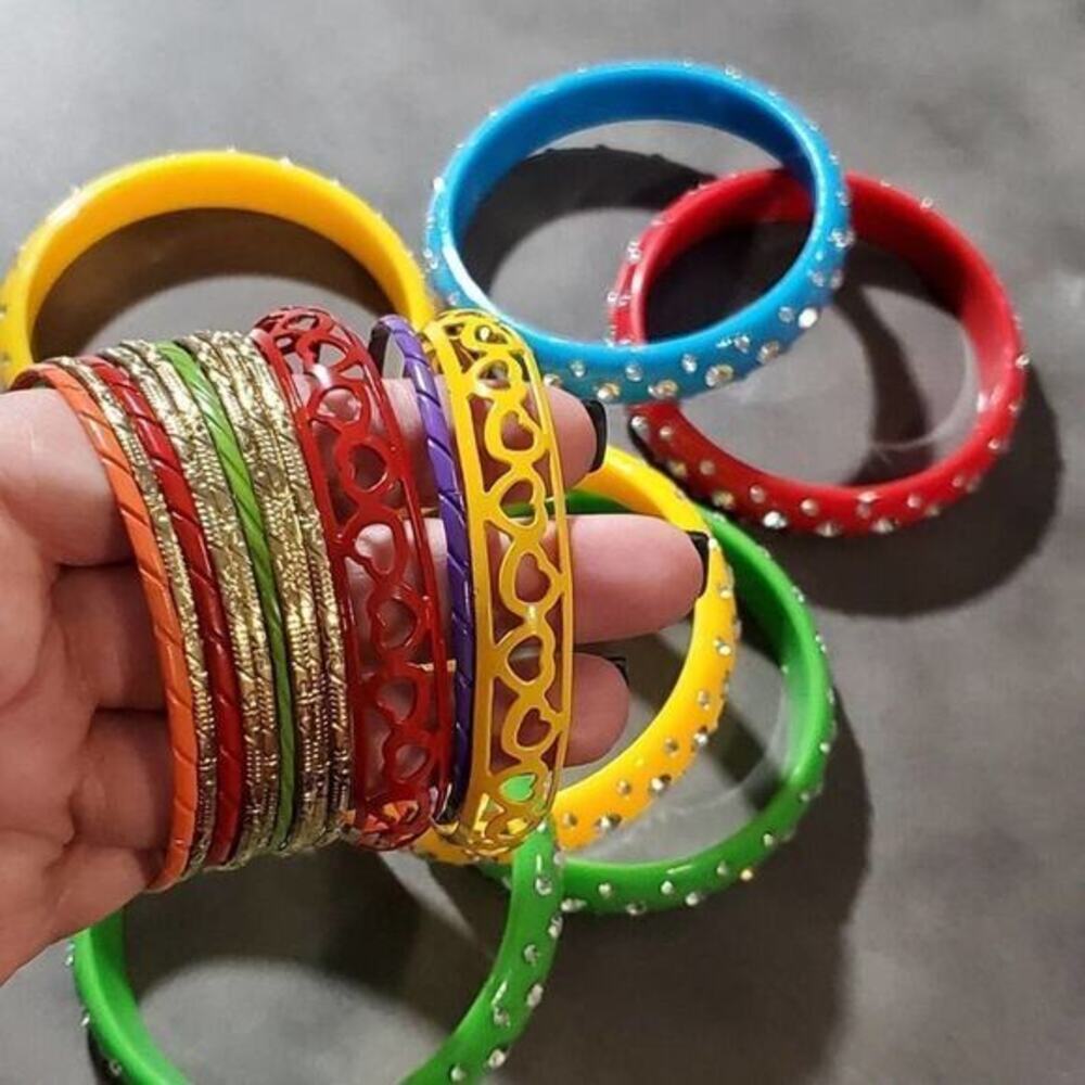 Treska Multi Color Bundle of bangle bracelets Lot